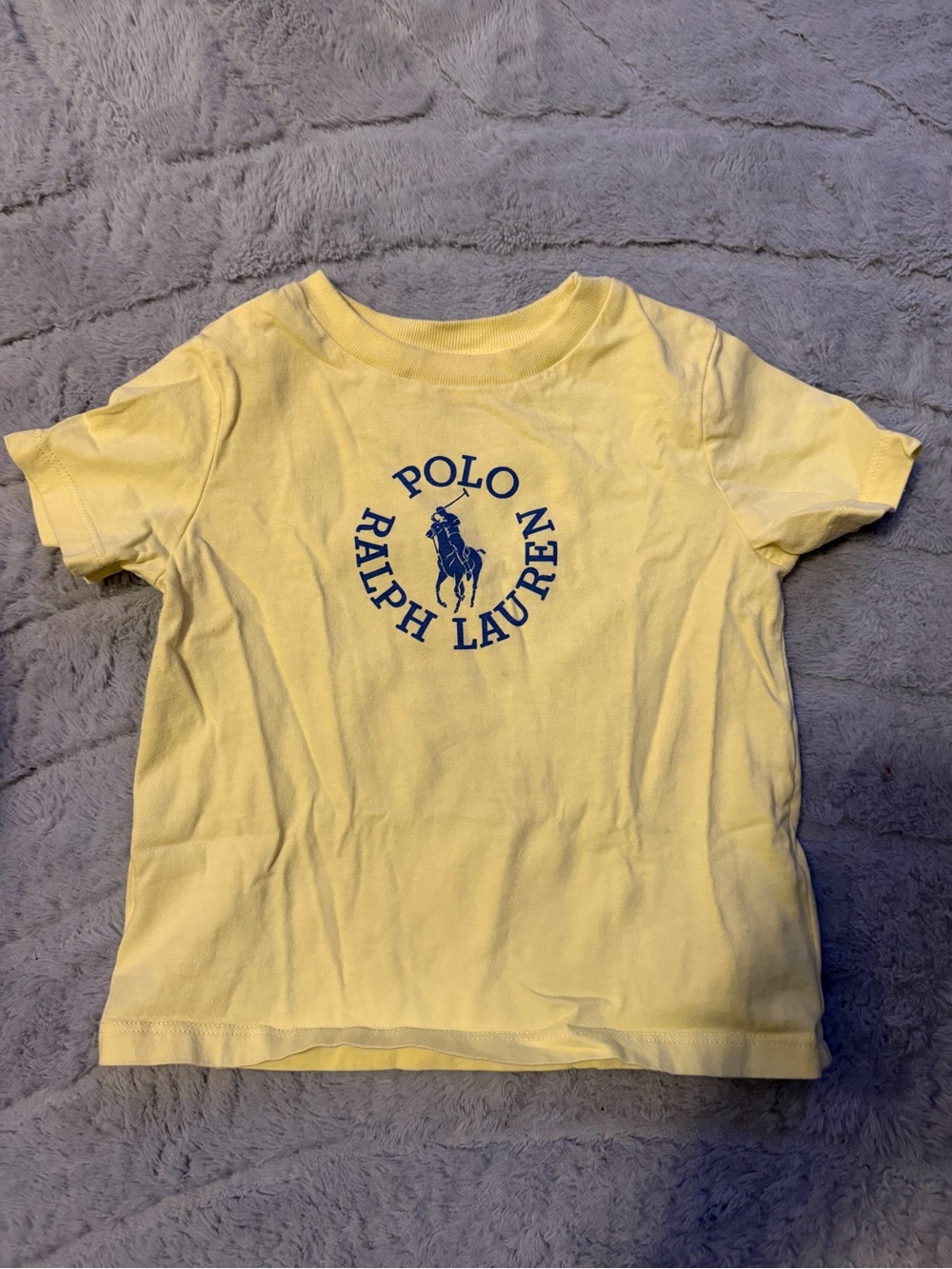 18 month Ralph Lauren Yellow Tee with Navy Logo